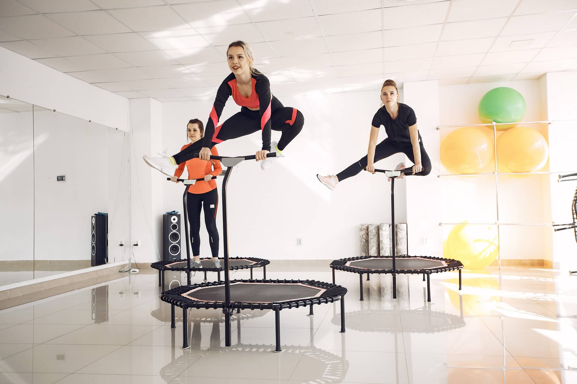 entrainement trampoline fitness